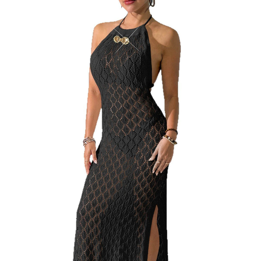 Damen gehäkeltes Maxikleid Drune