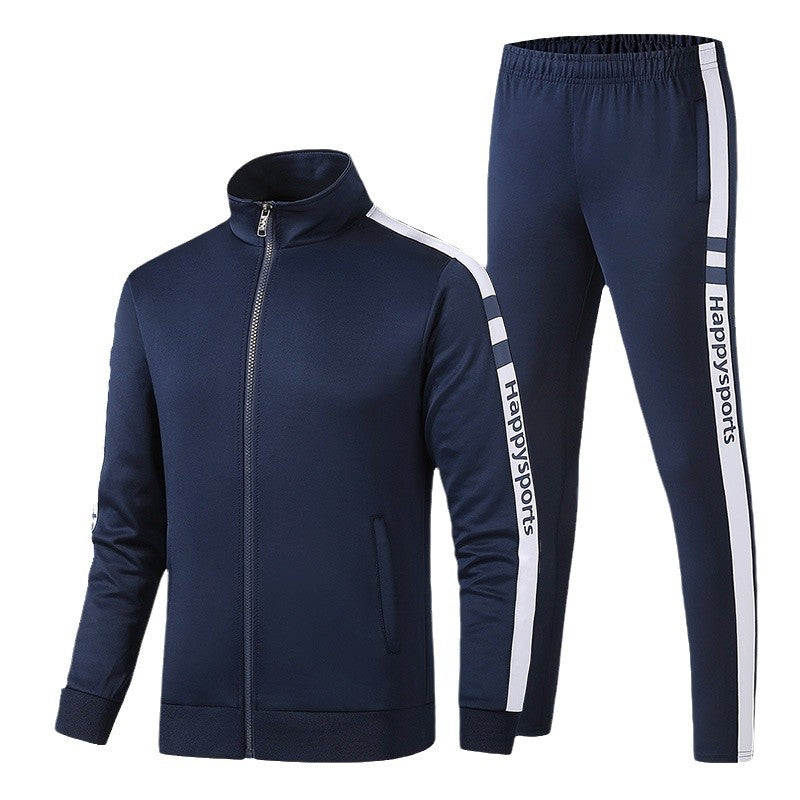 Damen Sportliches Trainingsset mit Zip-Jacke und Kontrast-Trackpants Drune
