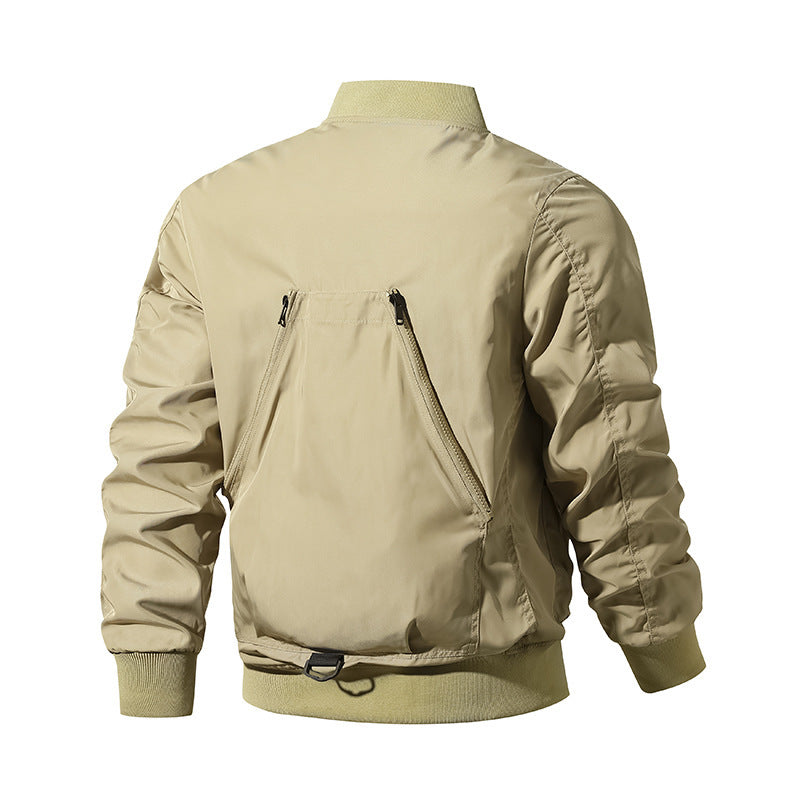 Herren nan multifunktionale taktische Bomberjacke mit zahlreichen Utility-Taschen und robustem Nylon Drune