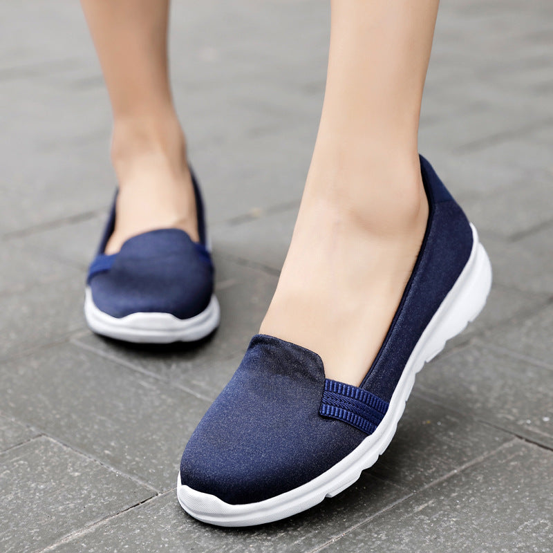 Damen Leichter Strick-Slipper mit elastischem Einstieg und gedämpfter Komfortsohle Drune