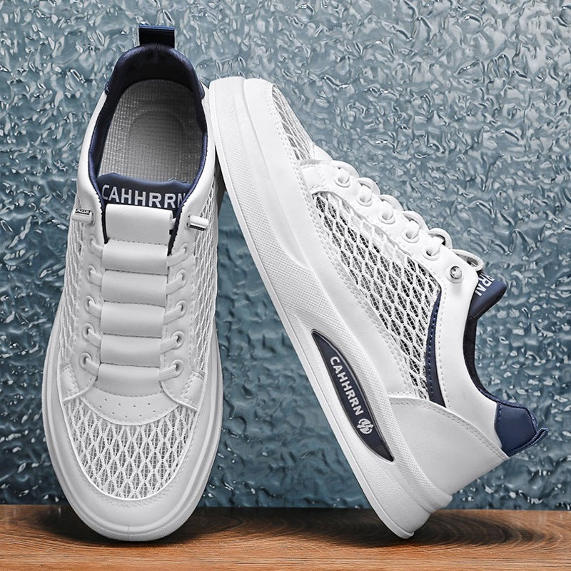 Unisex atmungsaktive Mesh-Plateau-Sneaker mit leichter Dämpfung und gepolstertem Komfortfußbett Drune