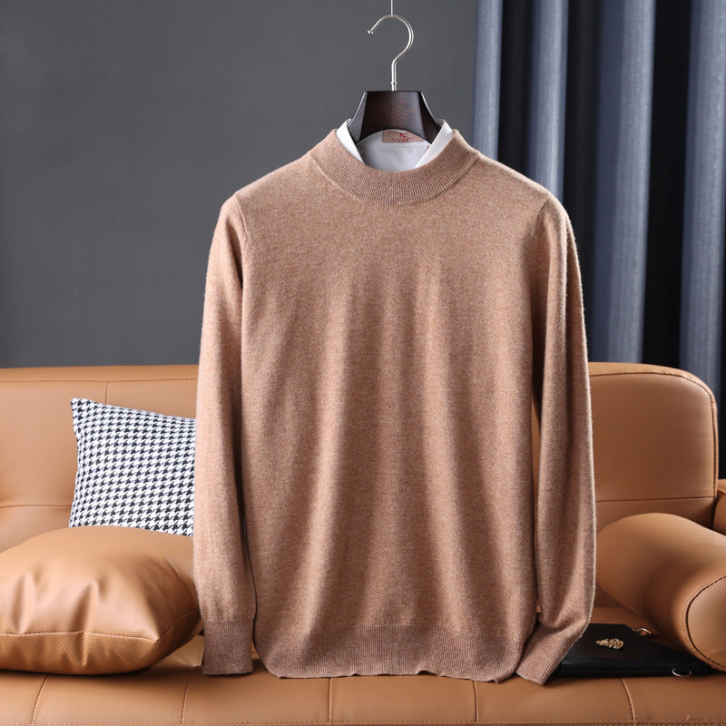 Herren Feiner Rollkragenpullover in schlanker Minimal‑Silhouette aus Woll‑Kaschmir‑Mix Drune