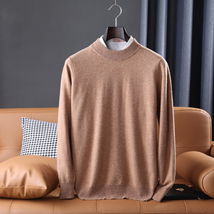Herren Feiner Rollkragenpullover in schlanker Minimal‑Silhouette aus Woll‑Kaschmir‑Mix Drune