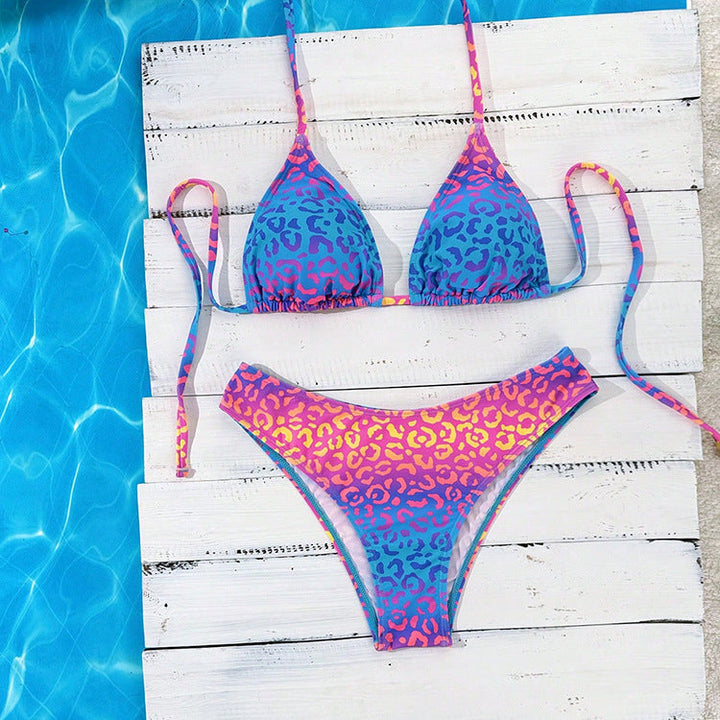 Damen Triangel-Bikini mit klassischen Punkten Drune