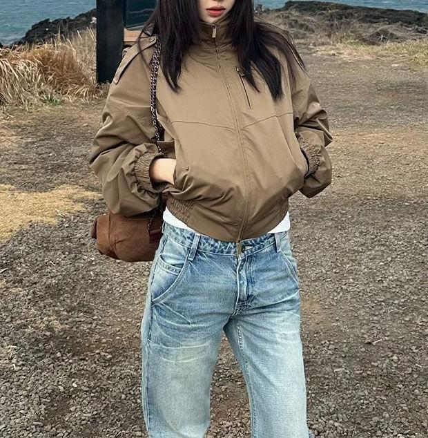 Damen Übergangsjacke mit voluminösen Ärmeln Drune