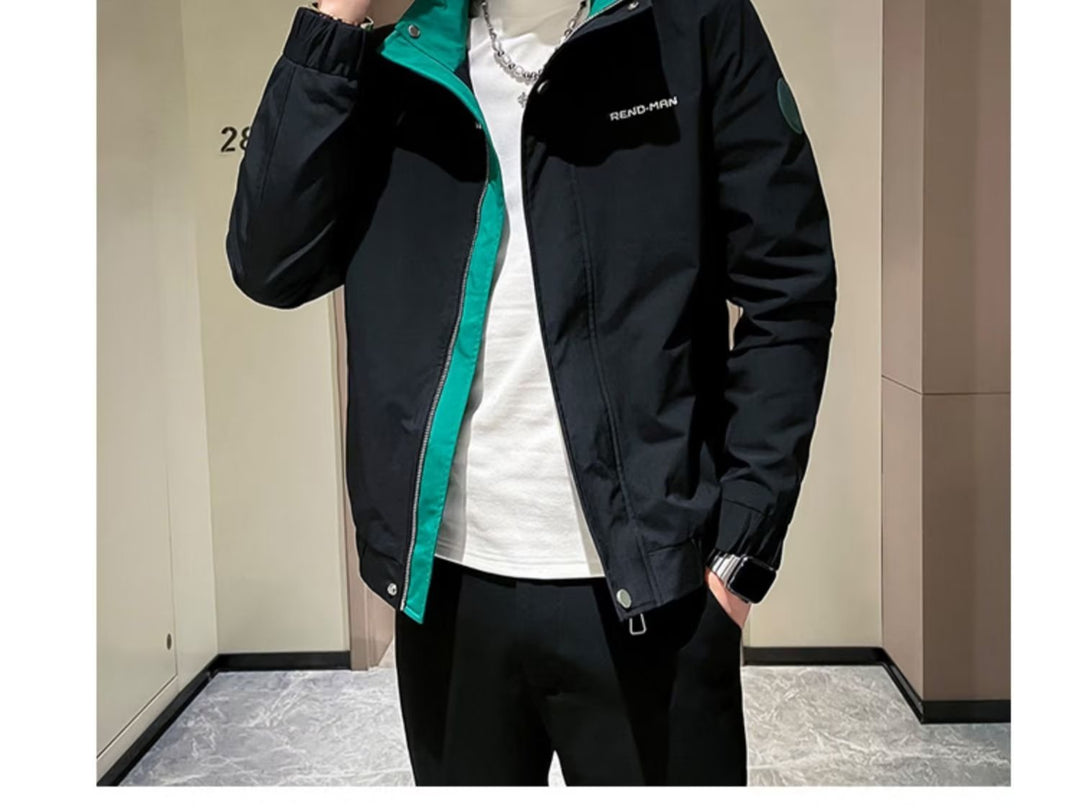 Herren modische Übergangsjacke mit atmungsaktivem und wasserabweisendem Material Drune
