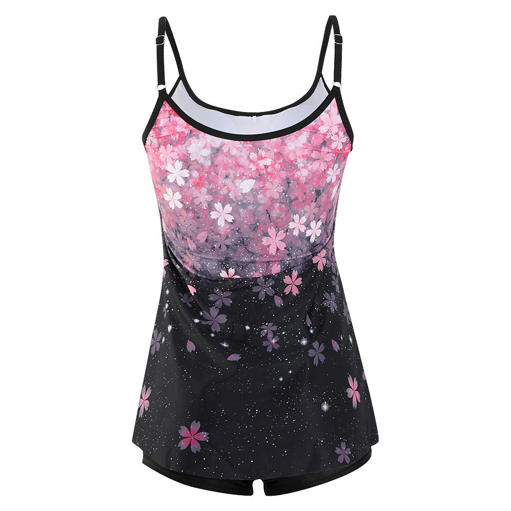 Damen lässiger Strandtop mit Shorts Drune