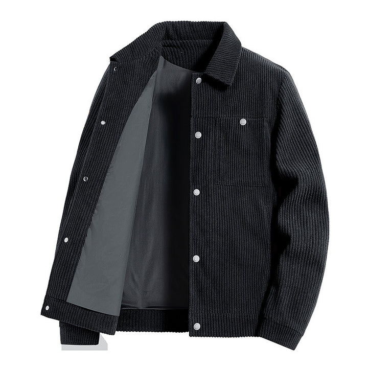 Herren Weiche Kordjacke mit Fleece-Futter Drune