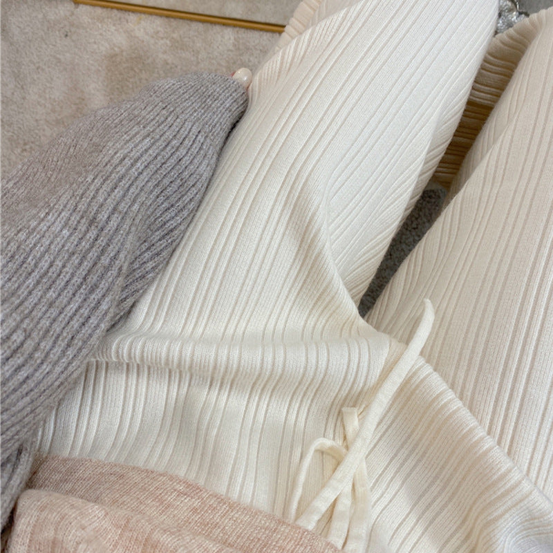 Damen Weite Strickhose Drune