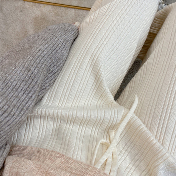 Damen Weite Strickhose Drune