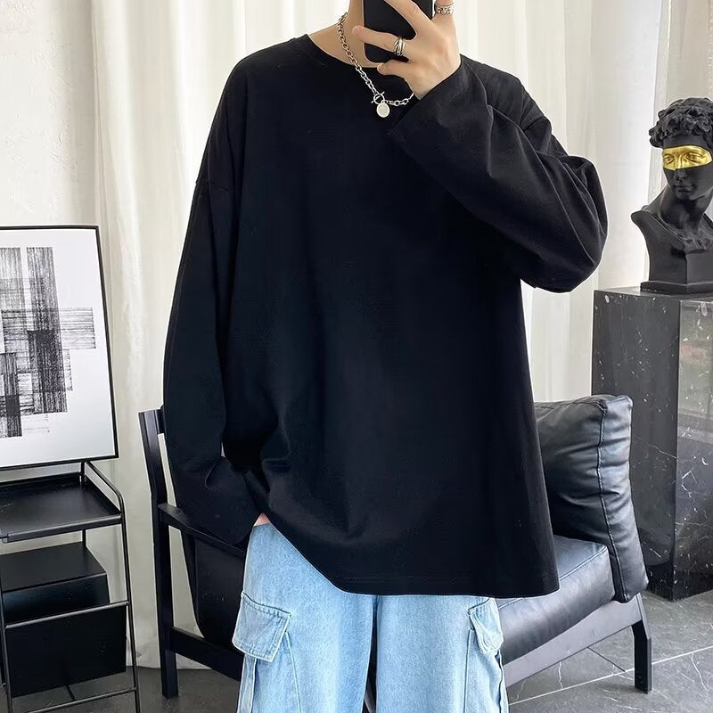 Damen Lässiges Oversized Langarmshirt Drune