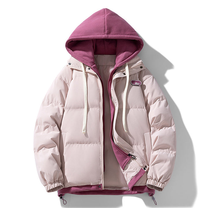 Damen Stepp-Kapuzenjacke mit weichem Teddyfleece-Innenfutter, verstellbarem Saum und elastischen Bündchen Drune