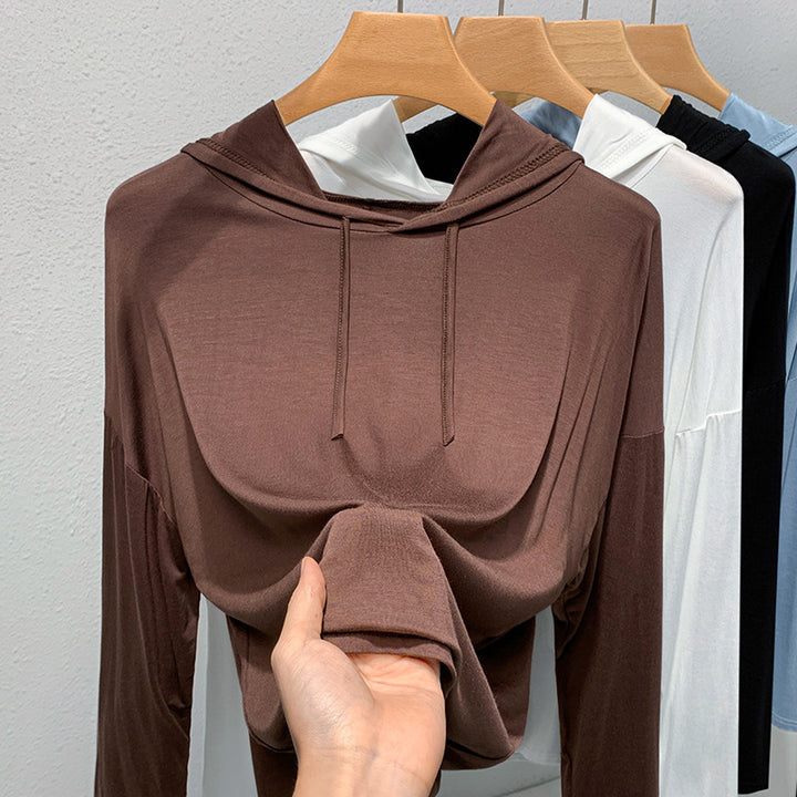 Damen Hoodie mit lässigem Schnitt und atmungsaktivem Material Drune