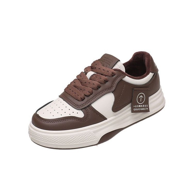 Damen Chunky Plateau‑Sneaker im Retro‑Basketballstil mit gepolstertem Schaft Drune