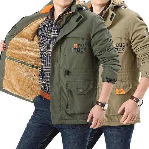 Herren gefütterte Winterjacke Drune