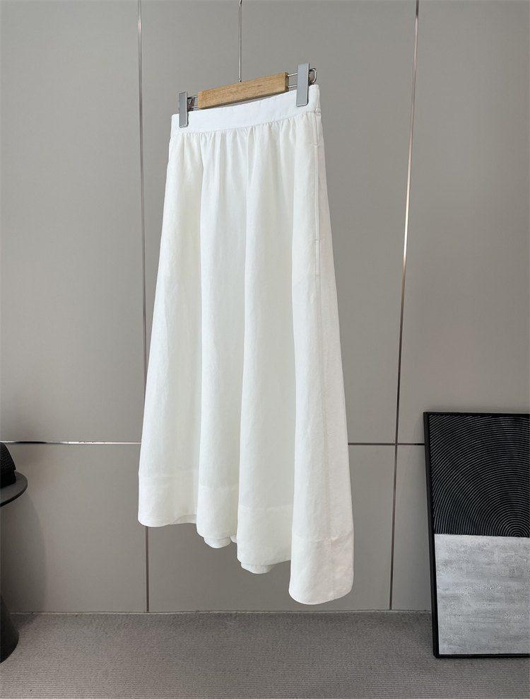 Damen Eleganter, luftiger Maxirock mit elastischem Bund Drune