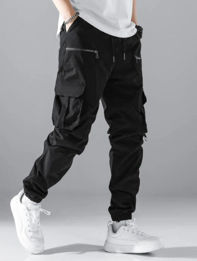 Herren Cargo-Hosen mit modernen Zipper-Taschen Drune