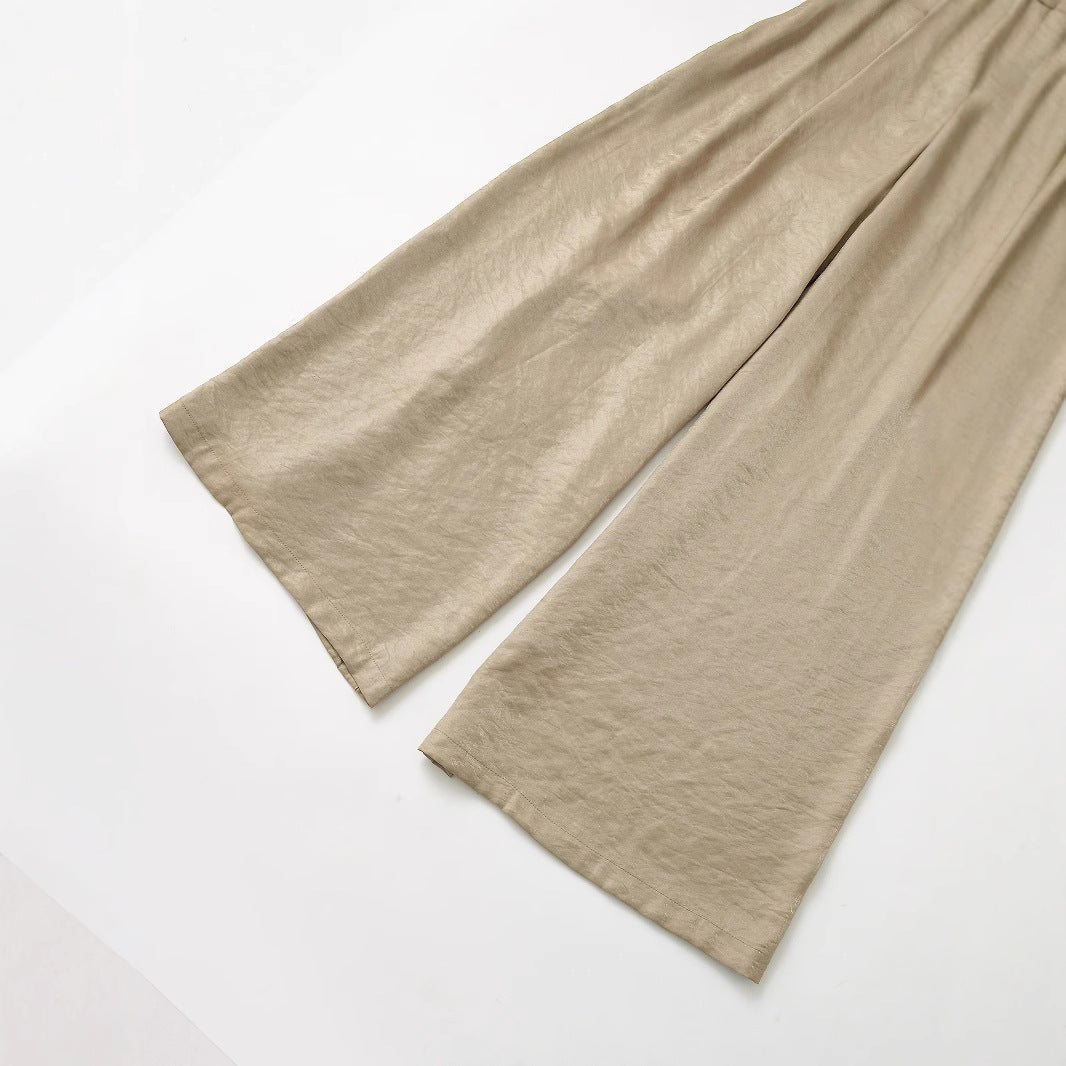 Damen Weit geschnittene Culotte mit modischem Gürtel Drune