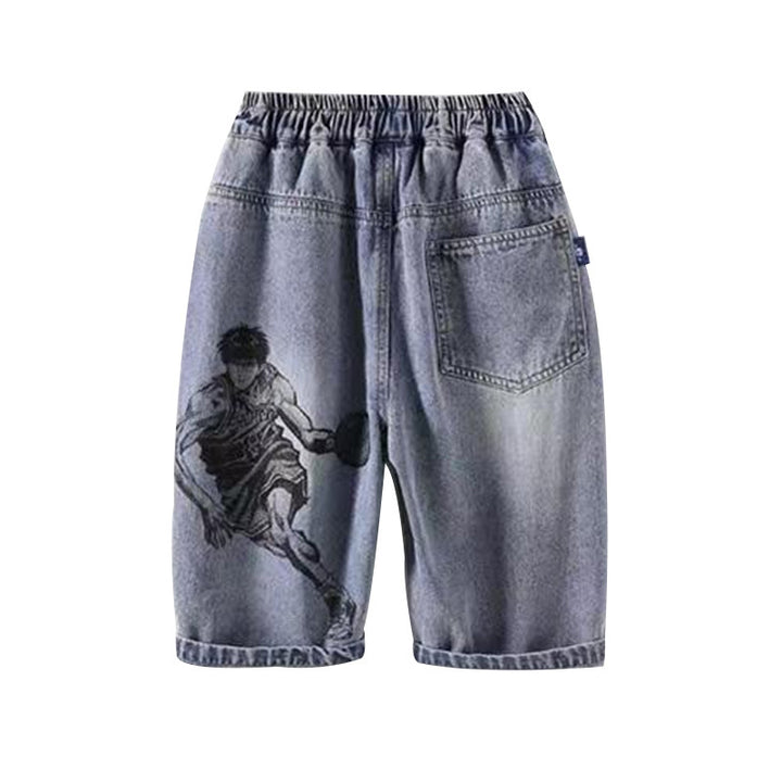 Unisex lässige Jeans-Shorts mit einzigartigem Charakter Drune