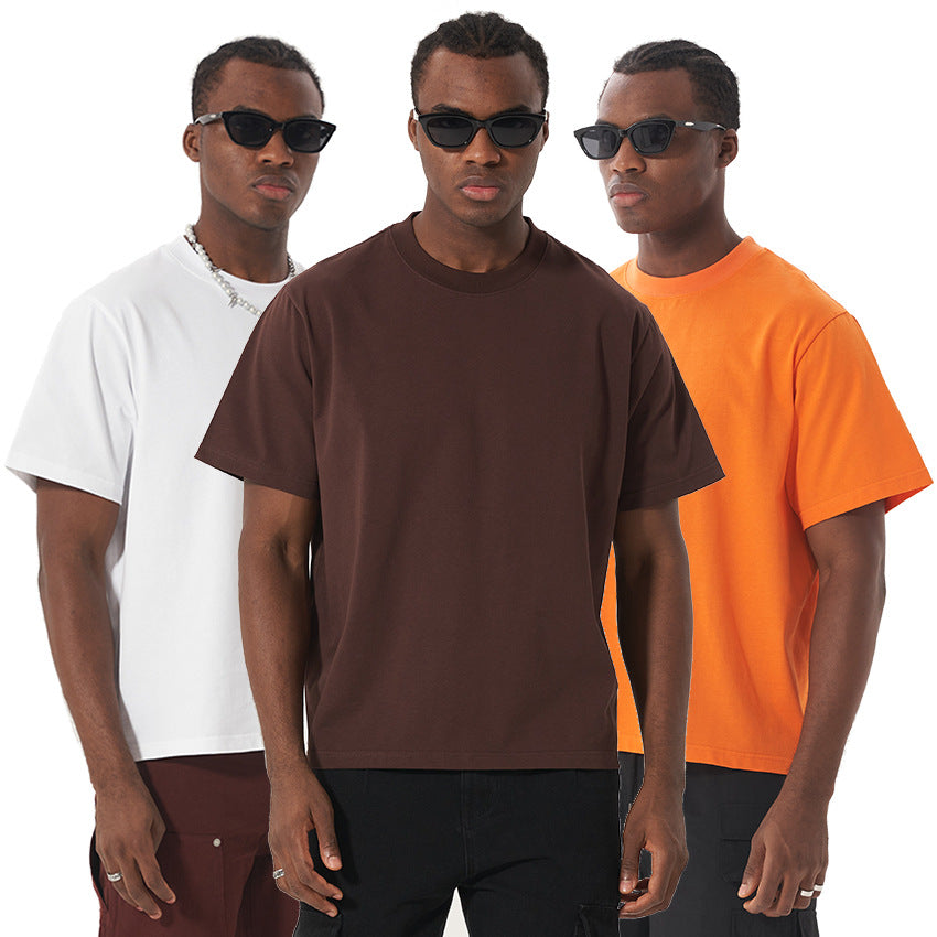 Unisex Oversize Boxy T-Shirt aus Bio-Baumwolle mit Rundhalsausschnitt Drune