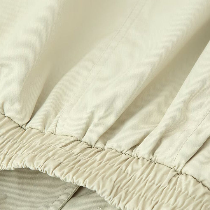 Damen modische Übergangsjacke mit elegantem Kragen und dekorativem Fellbesatz Drune
