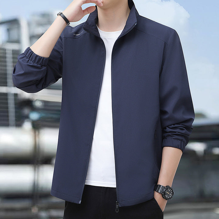 Herren Sportliche Freizeitjacke mit hohem Kragen Drune