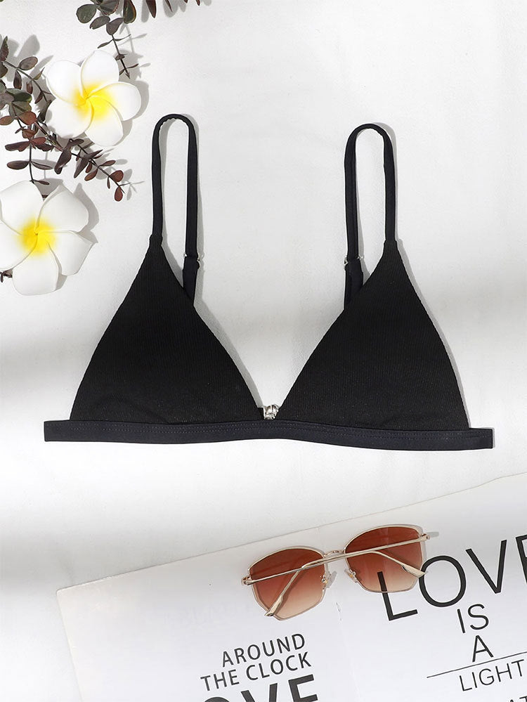 Damen Triangel-Bikinioberteil mit verstellbaren Trägern Drune
