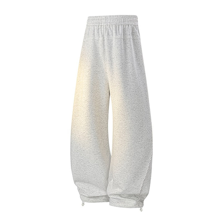 Herren Oversize-Baggy-Jogginghose mit Tunnelzug, seitlicher Druckknopfleiste & verstellbaren Beinabschlüssen Drune