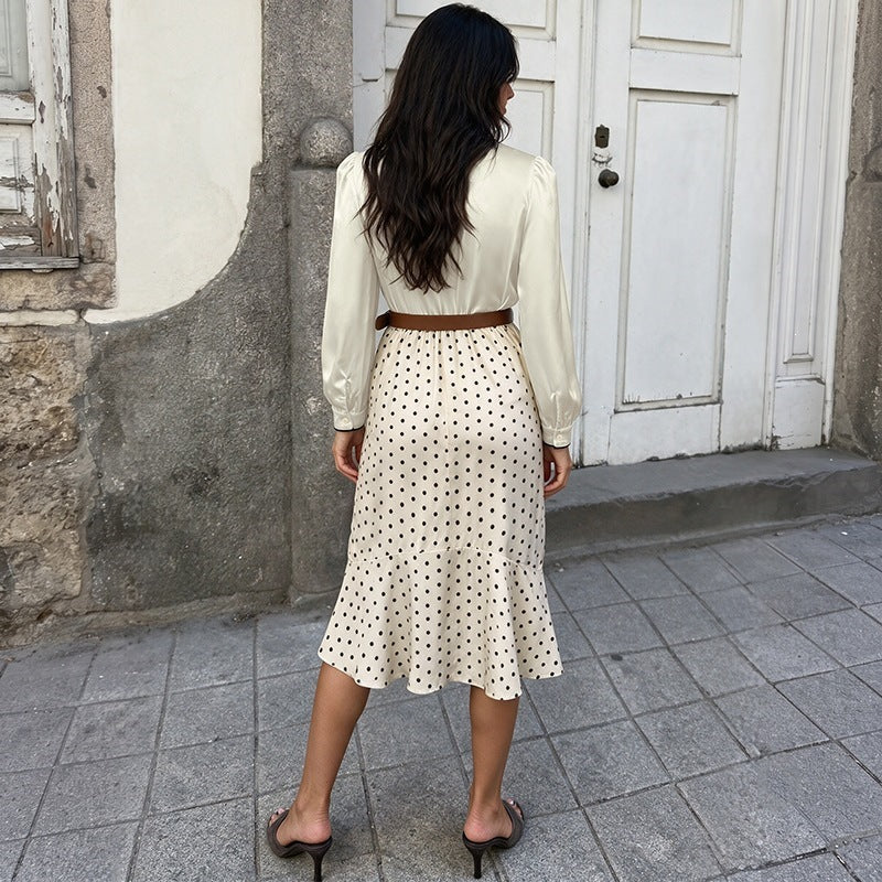 Damen Elegante Bluse mit Knopfdetails und Rüschen Drune