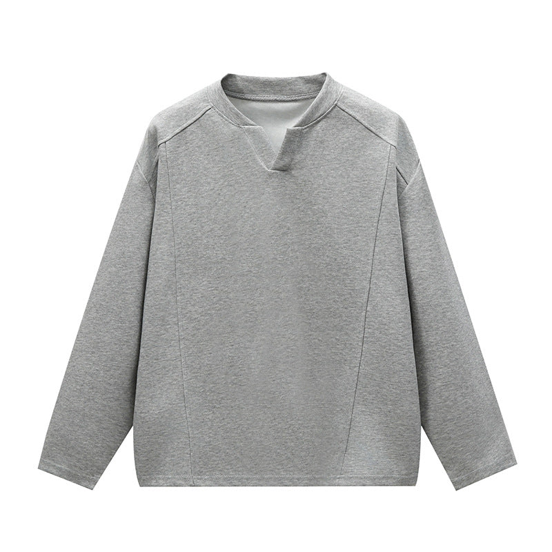 Unisex Oversize Rundhals-Sweatshirt mit Raglannähten und feiner Struktur Drune