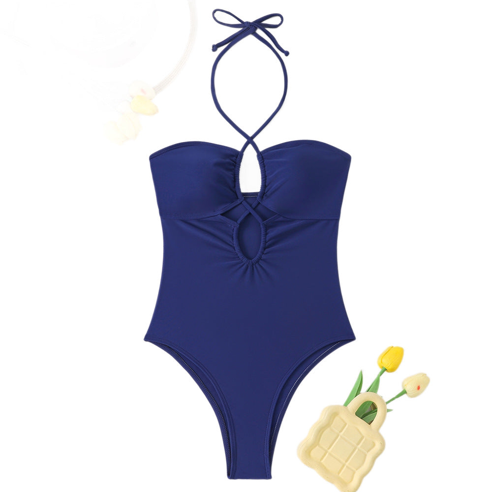 Damen Eleganter Einteiler mit Cut-Out-Design Drune