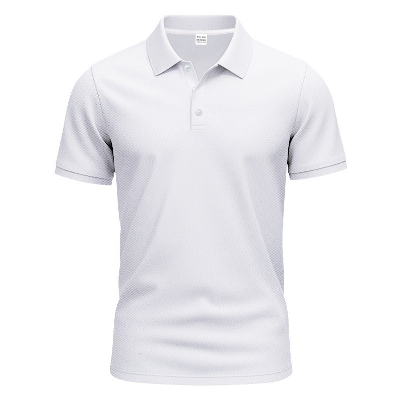 Herren nan atmungsaktives Piqué Poloshirt Kurzarm mit Knopfleiste Drune