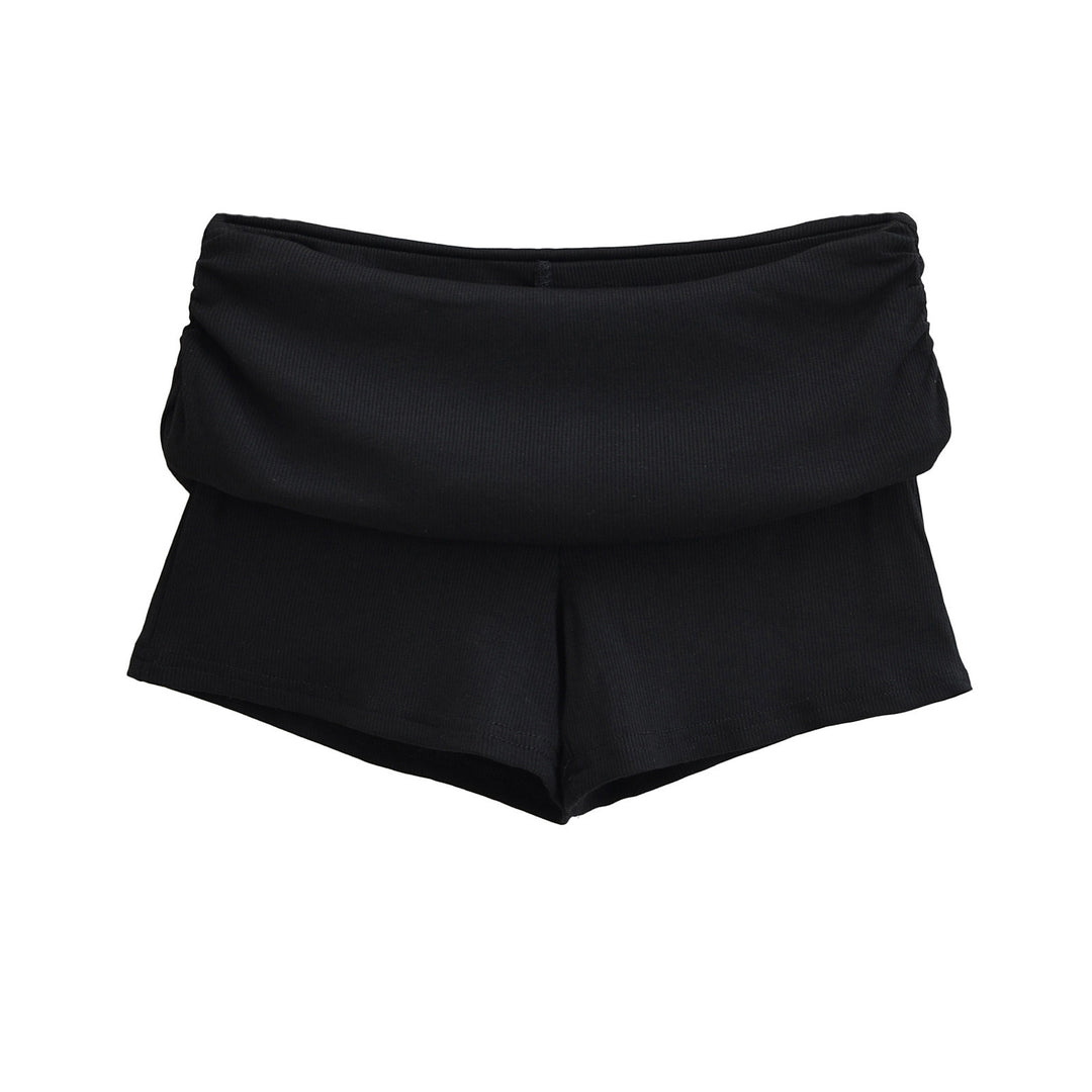 Damen Sportliche Jersey-Shorts mit breitem Bündchen Drune