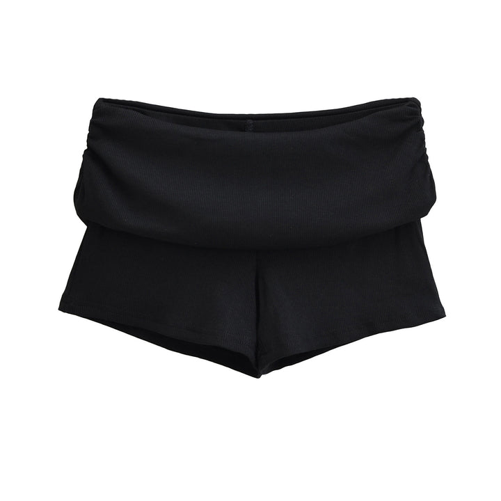 Damen Sportliche Jersey-Shorts mit breitem Bündchen Drune