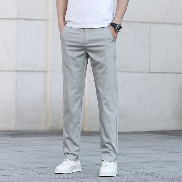 Herren Schmale Stretch-Chinohose im Business-Casual-Look Drune