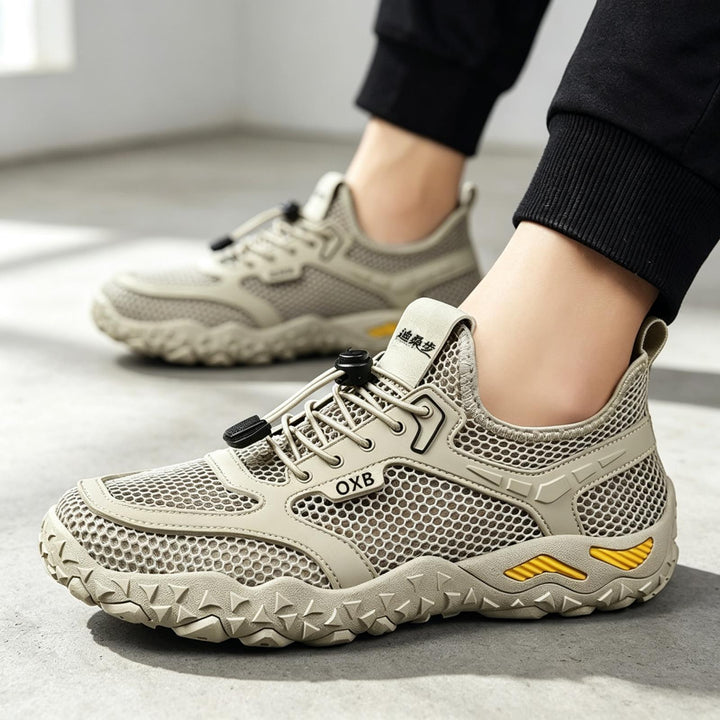 Herren Atmungsaktive Mesh-Sneaker mit Schnellschnürsystem Drune