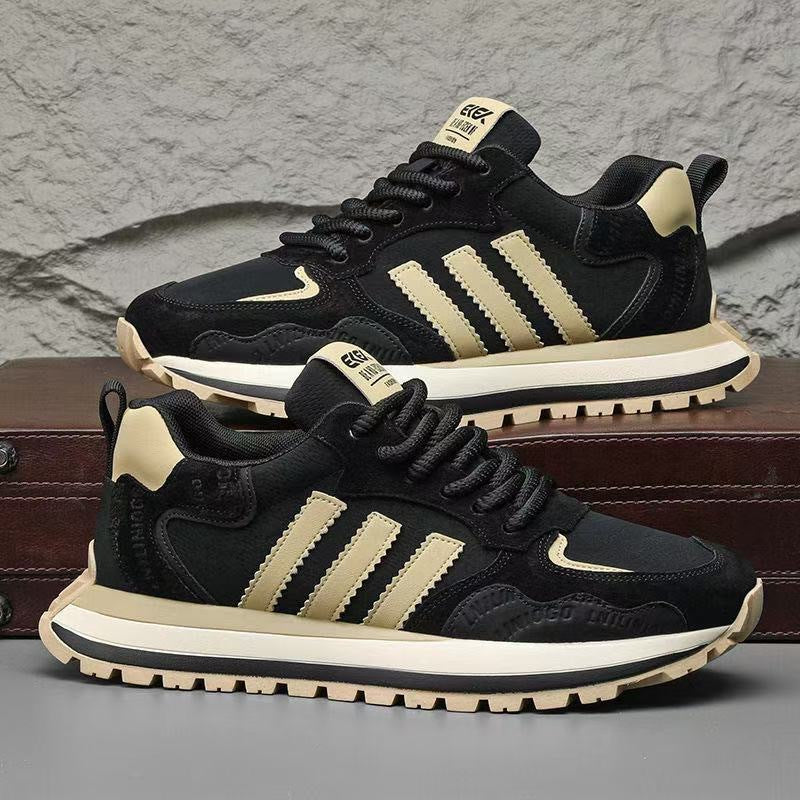 Herren Retro-Sneaker mit Wildleder-Overlays und gedämpfter Profilsohle Drune