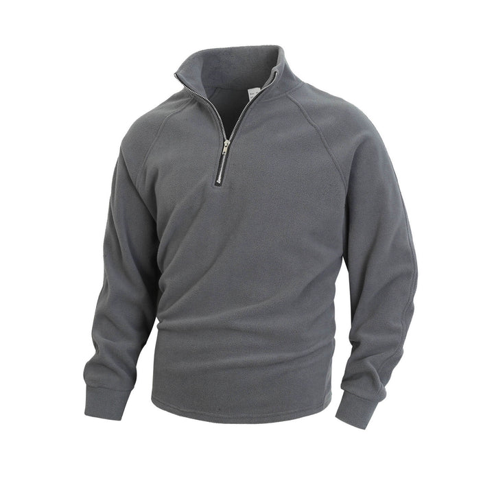 Herren Fleece Pullover mit halbem Reißverschluss Drune