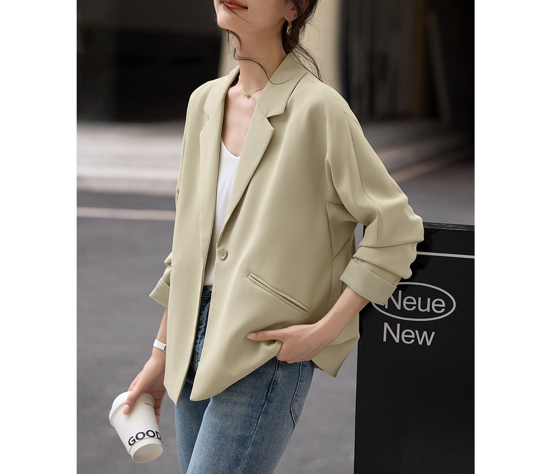 Damen Elegante oversized Blazerjacke Drune