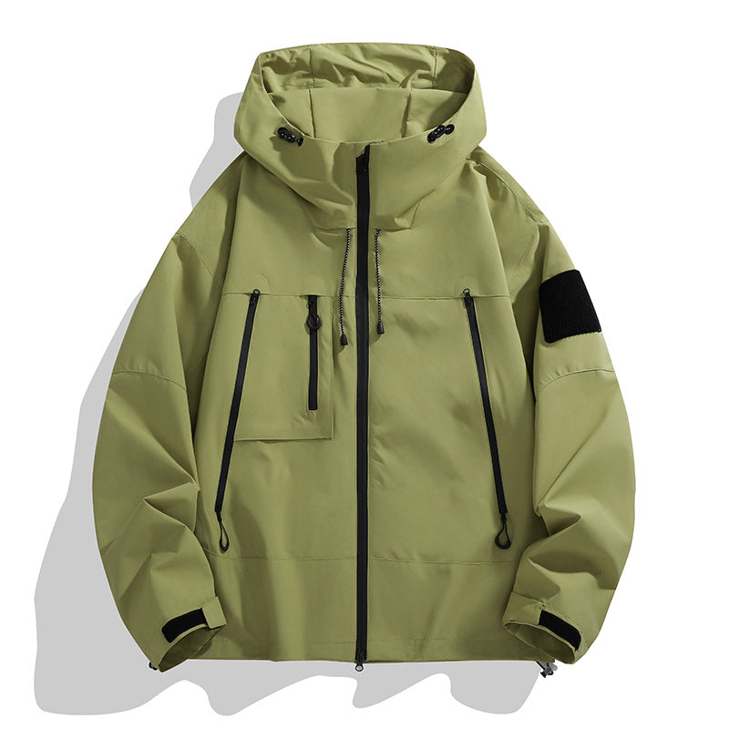 Drune | Herren Funktionswinddichte Cargo Jacke