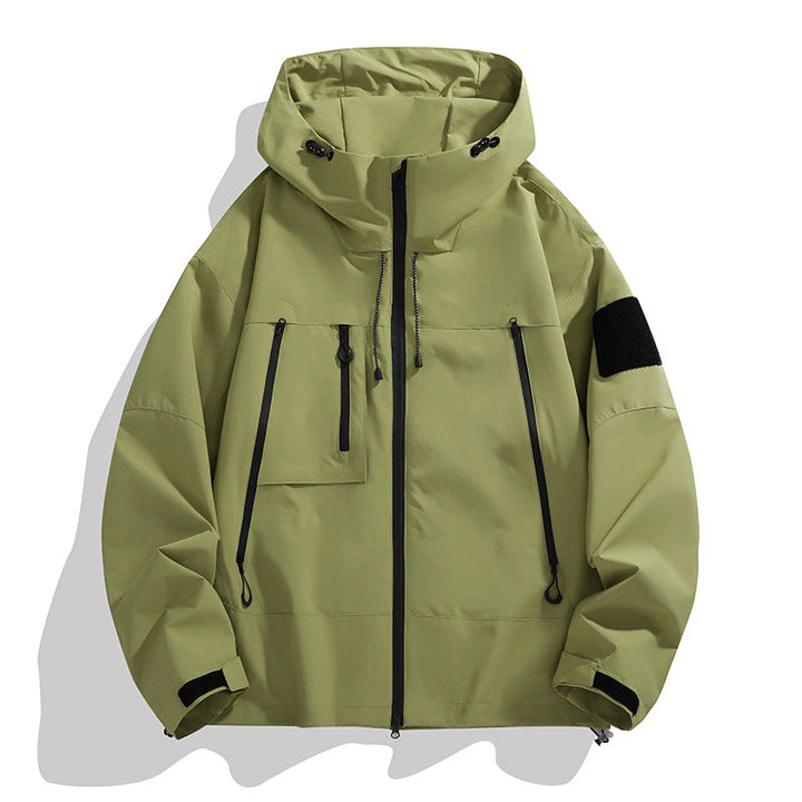 Drune | Herren Funktionswinddichte Cargo Jacke