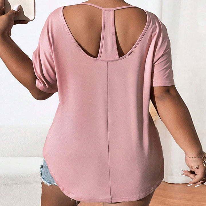 Damen lässiges Oberteil mit schickem Schulterdesign und weichem Material Drune