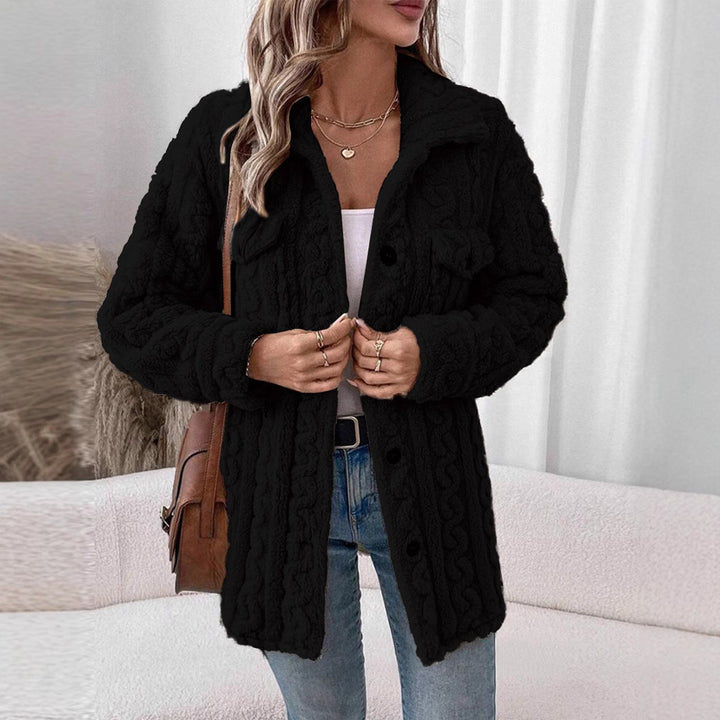Damen Strickjacke mit Struktur und aufgesetzten Taschen Drune