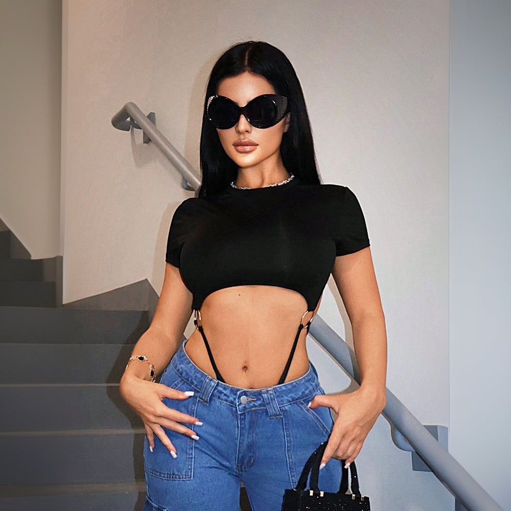 Damen topmodernes Cut-Out Bodysuit mit verspieltem Design Drune