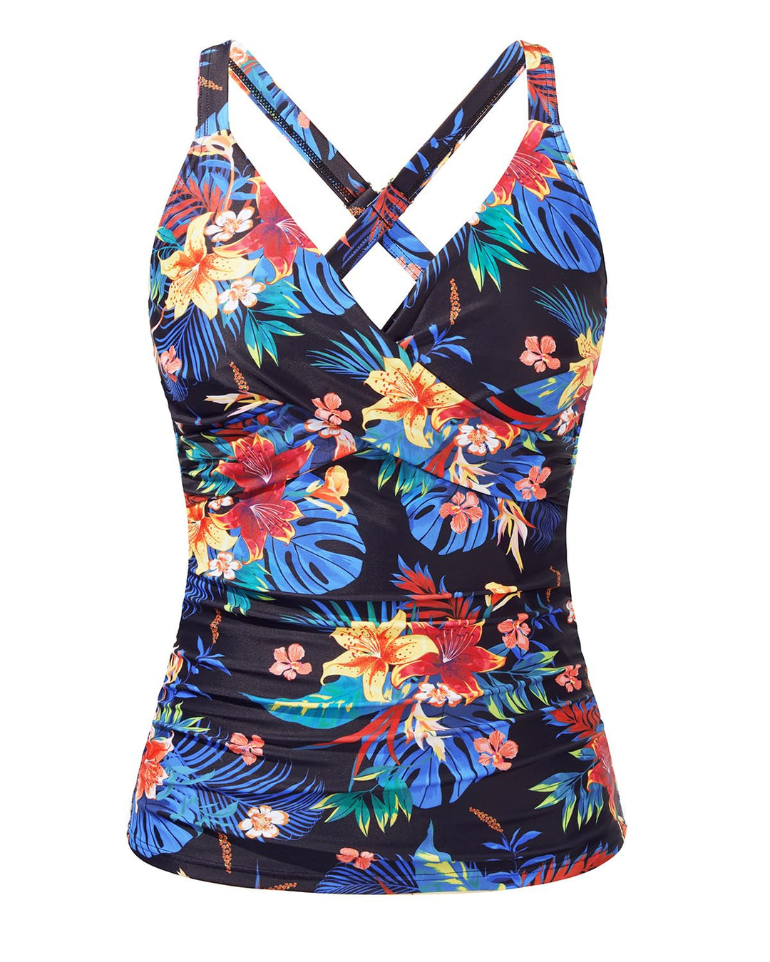 Damen Sportliches Tankini-Oberteil mit floralem Schnitt Drune