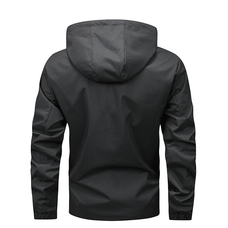 Herren wetterfeste Leichtjacke mit innovativem Kapuzensystem Drune