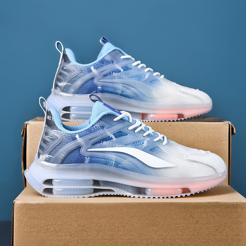 Herren Performance-Laufsneaker mit halbtransparentem Mesh-Obermaterial und sichtbarer Luftkammer Drune
