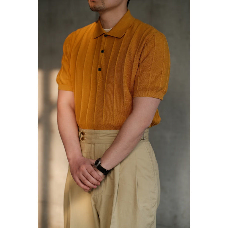 Herren Poloshirt mit strukturiertem Design Drune