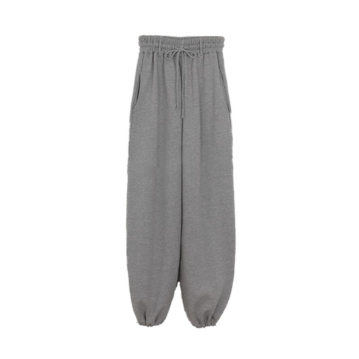Damen komfortable, weit geschnittene Sweatpants mit elastischem Bund Drune