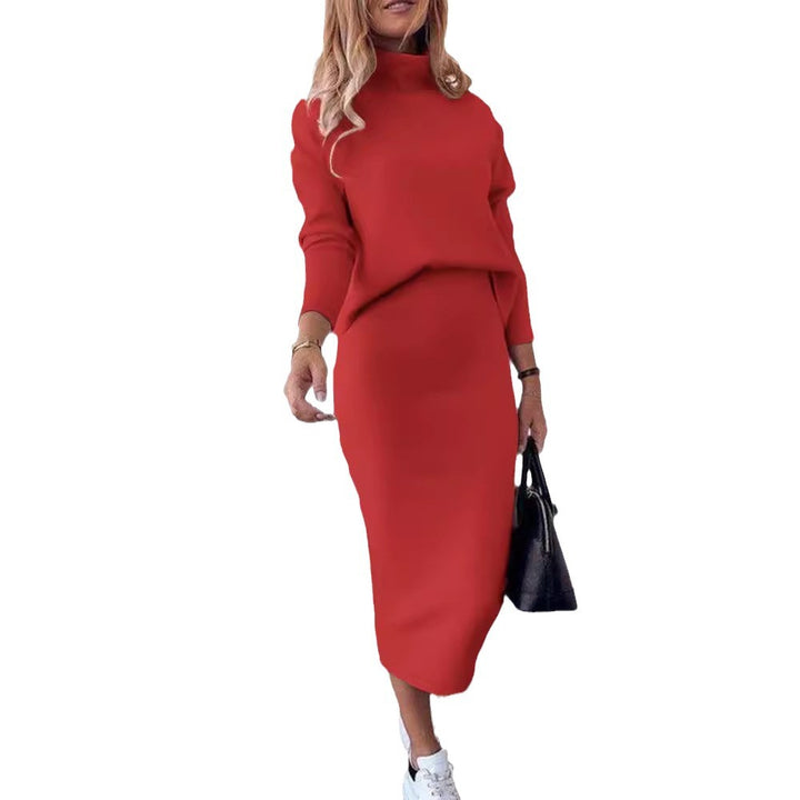 Damen Strickkleid mit hoher Taille und lässigem Schnitt Drune